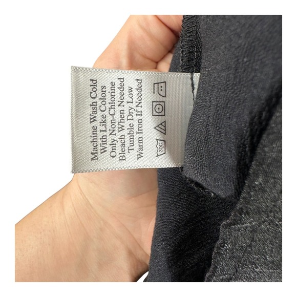 Coldwater Creek Petites Large PL Black Pintucked Button Shirt Office Career - Picture 11 of 12